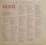 Barbra Streisand – Yentl - Original Motion Picture Soundtrack LP Plak - Görsel 6