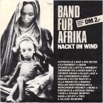 Band Für Afrika – Nackt Im Wind 45lik Plak
