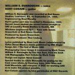 William S. Burroughs / Kurt Cobain – The "Priest" They Called Him CD - Görsel 2