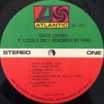 David Crosby – If I Could Only Remember My Name LP Plak - Görsel 3
