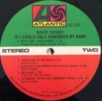 David Crosby – If I Could Only Remember My Name LP Plak - Görsel 4