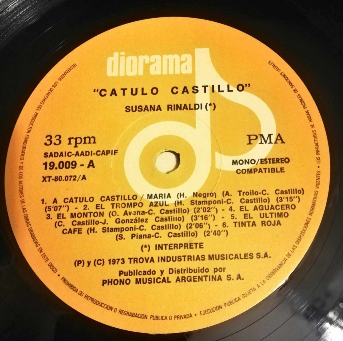 Susana Rinaldi – Cátulo Castillo LP Plak (Tango) - Görsel 2