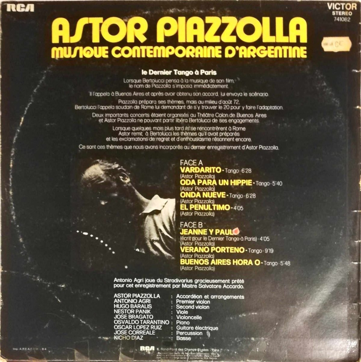 Astor Piazzolla – Musique Contemporaine D'Argentine LP Plak - Görsel 2