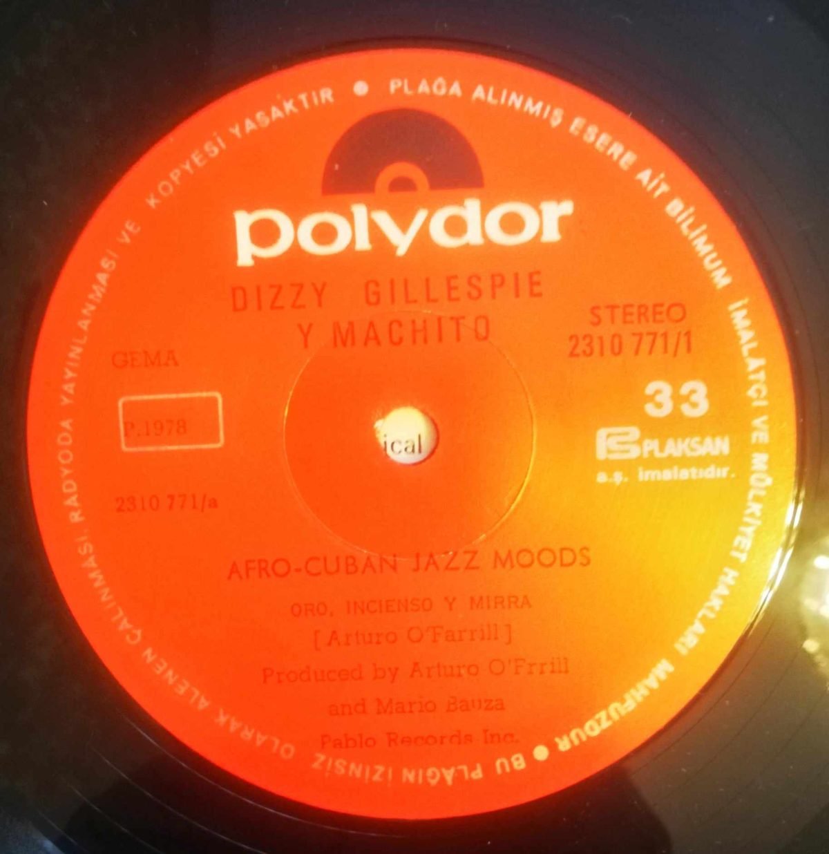 Dizzy Gillespie Y Machito – Afro-Cuban Jazz Moods LP Plak - Görsel 3