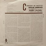 Orchestra Barbu Lăutaru A Filarmonicii De Stat «George Enescu» – Concert De Muzică Populară Romînească LP Plak - Görsel 2