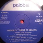 Pasodobles Y Danzas de Andalucia LP Plak - Görsel 4