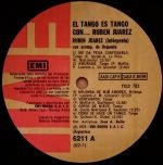 Rubén Juárez – El Tango Es Tango Con... Ruben Juarez LP Plak (Tango) - Görsel 3