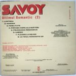 Savoy – Ultimul Romantic (2) LP Plak - Görsel 2