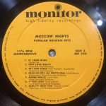 "Moscow Nights" Popular Russian Hits LP Plak - Görsel 4