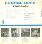 Cornel Rusu – Romanțe LP Plak - Görsel 2