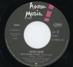 Sadie Nine – Let's Work It Out 45lik Plak - Görsel 2