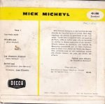 Mick Micheyl – Les Trois Mots 45lik Plak EP - Görsel 3