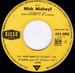 Mick Micheyl – Les Trois Mots 45lik Plak EP - Görsel 2