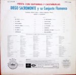 Diego Sacromonte Y Su Conjunto Flamenco – Fiesta Con Guitarras Y Castañuelas LP Plak - Görsel 2