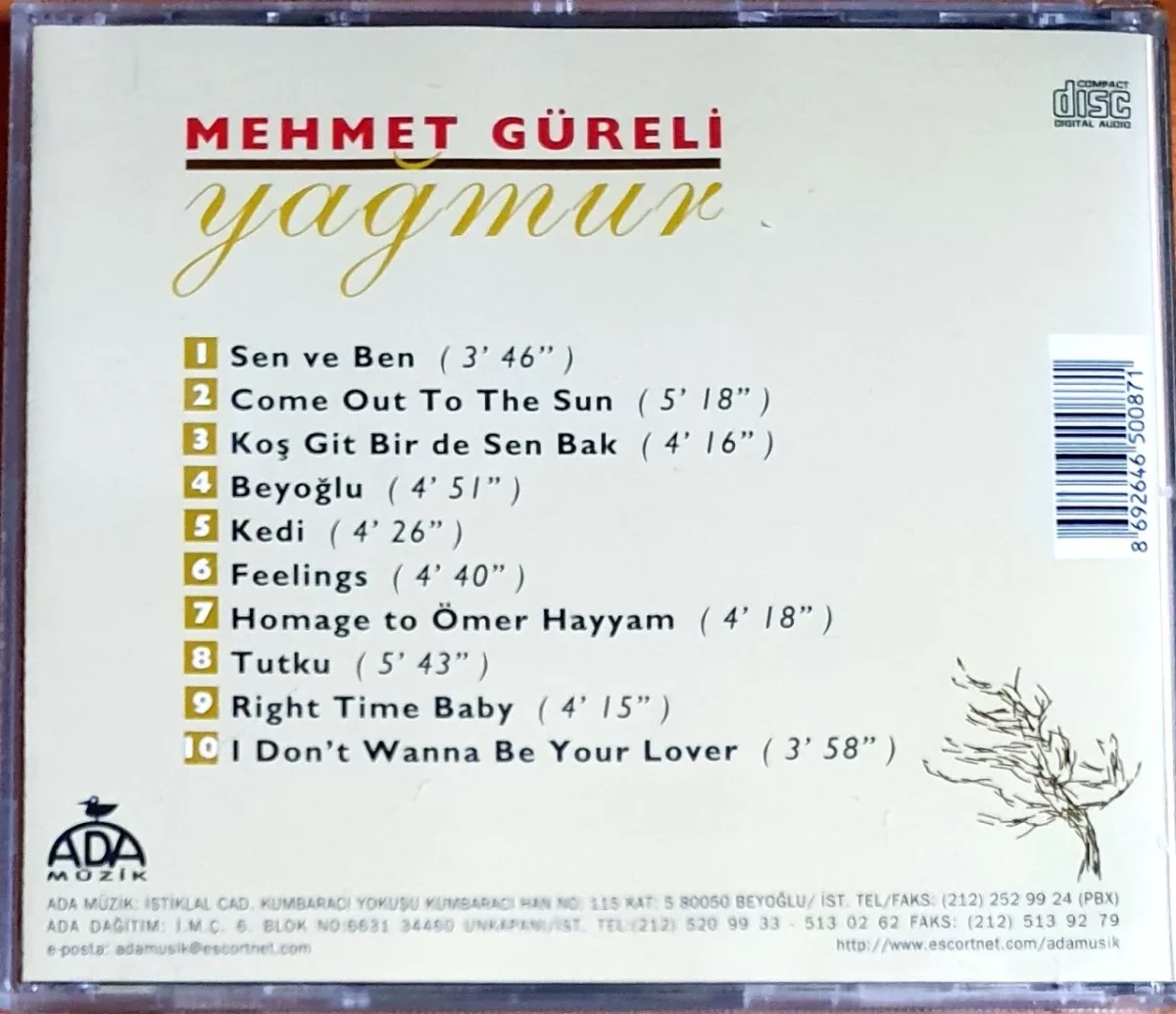 Mehmet Güreli – Yağmur CD - Görsel 2