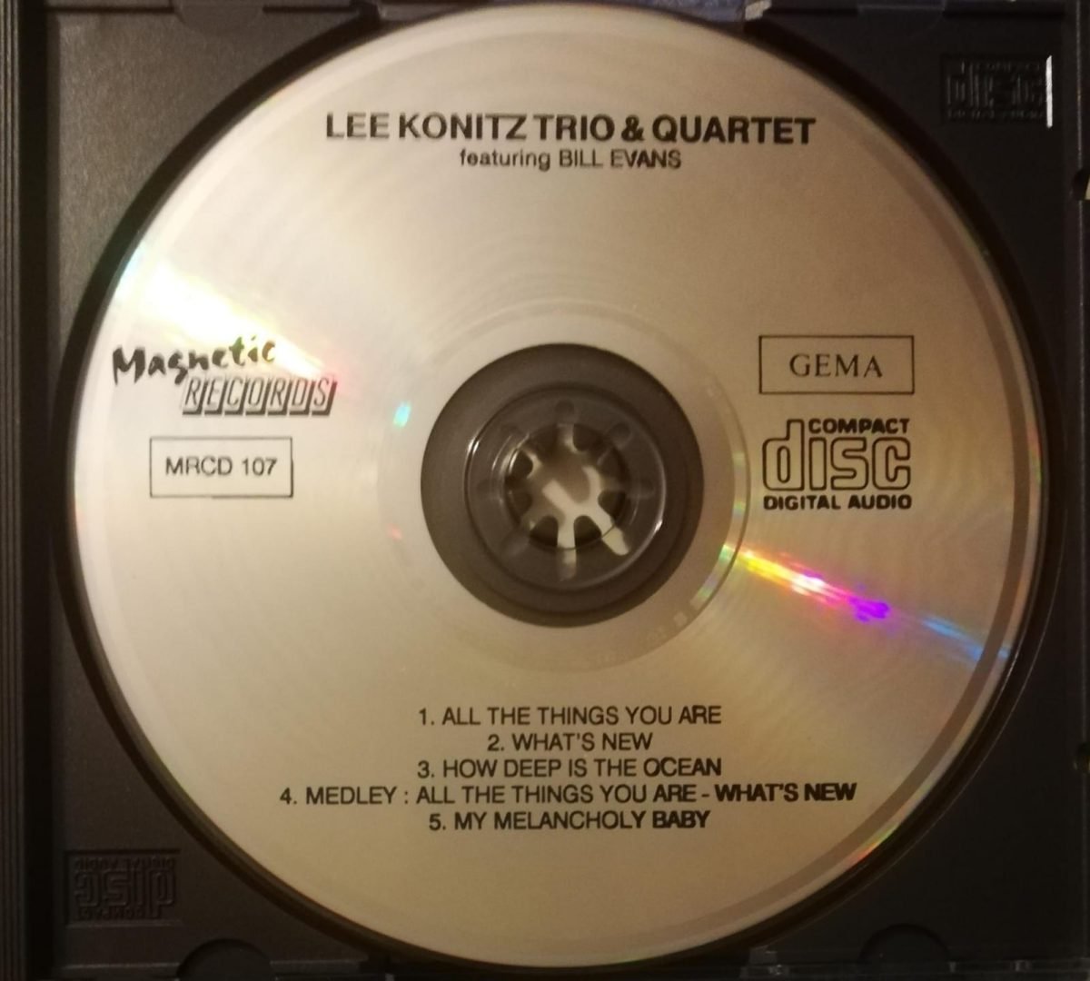 Lee Konitz Trio & Quartet Featuring Bill Evans CD - Görsel 2