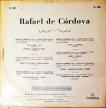 Rafael de Cordova – Rafael de Córdova LP Plak - Görsel 3