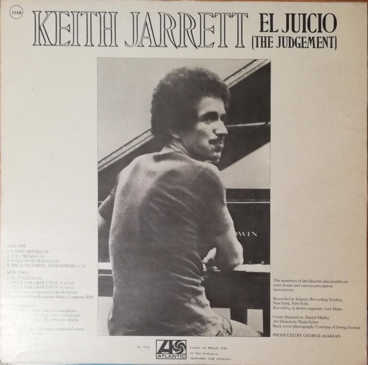 Keith Jarrett – El Juicio (The Judgement) LP Plak - Görsel 2