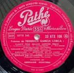 Germaine Montero – Poèmes Et Chansons De Federico Garcia Lorca LP Plak - Görsel 3