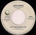John Lennon – (Just Like) Starting Over 45lik Plak - Görsel 3