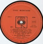 Yves Montand – Sentimental LP Plak - Görsel 2