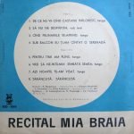 Mia Braia – Recital LP Plak 10'' - Görsel 2