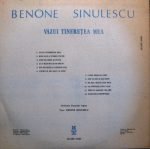 Benone Sinulescu – Văzui Tinerețea Mea LP Plak - Görsel 4