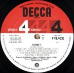 Mantovani And His Orchestra With The Sammes Chorus – Kismet LP Plak - Görsel 3