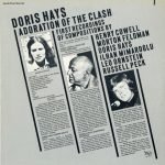 Doris Hays - Henry Cowell, Morton Feldman, Ilhan Mimaroglu, Leo Ornstein, Russell Peck – Adoration Of The Clash 2LP Plak