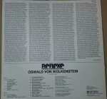 Oswald von Wolkenstein, Studio Der Frühen Musik, Thomas Binkley – Oswald Von Wolkenstein LP Plak - Görsel 2
