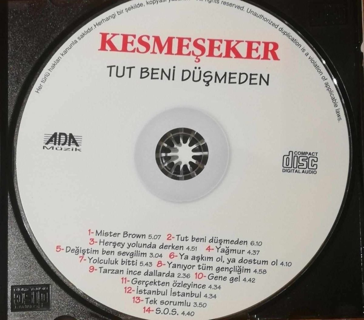 Kesmeşeker – Tut Beni Düşmeden CD - Görsel 3