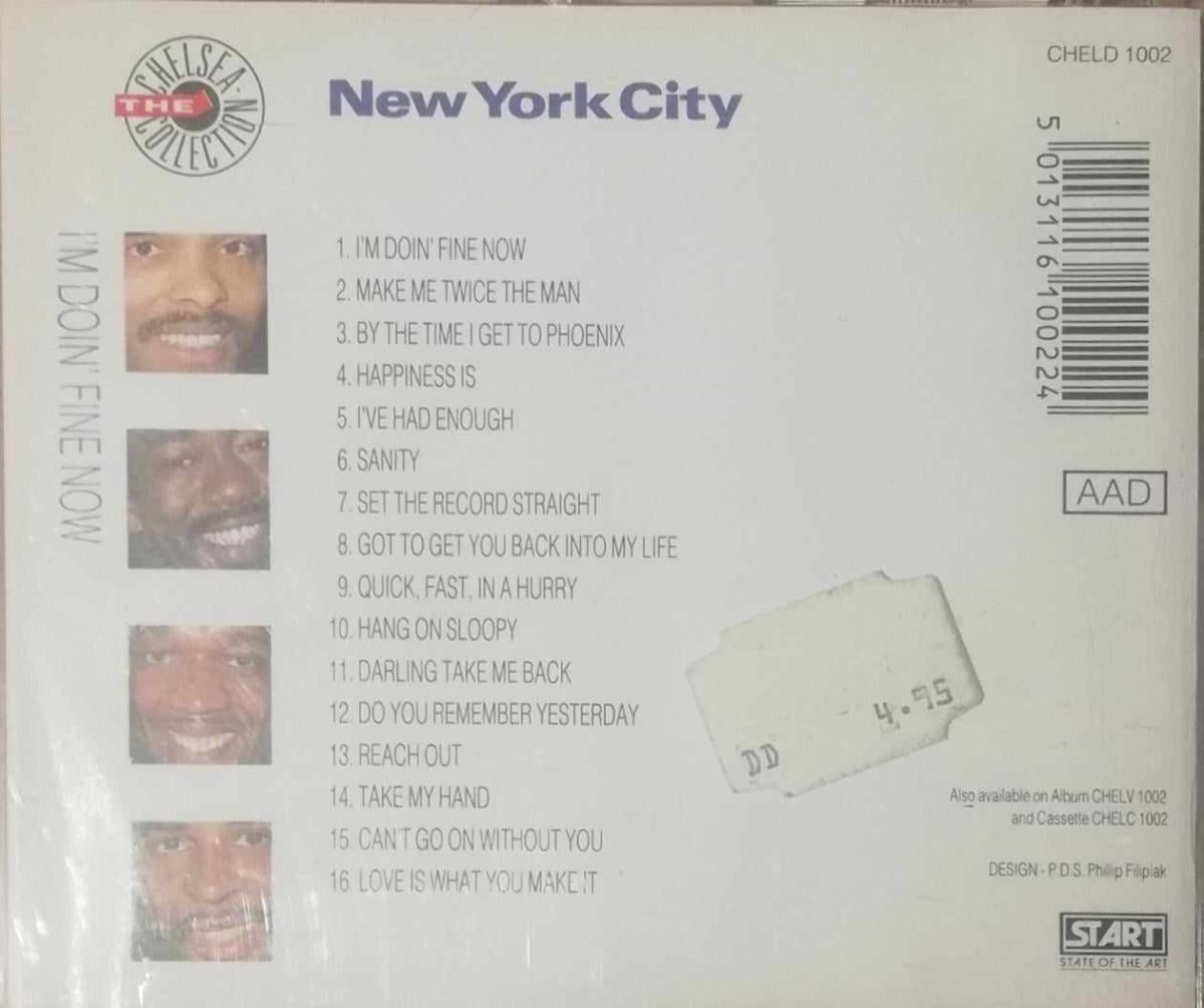 New York City – I'm Doin' Fine Now CD - Görsel 2