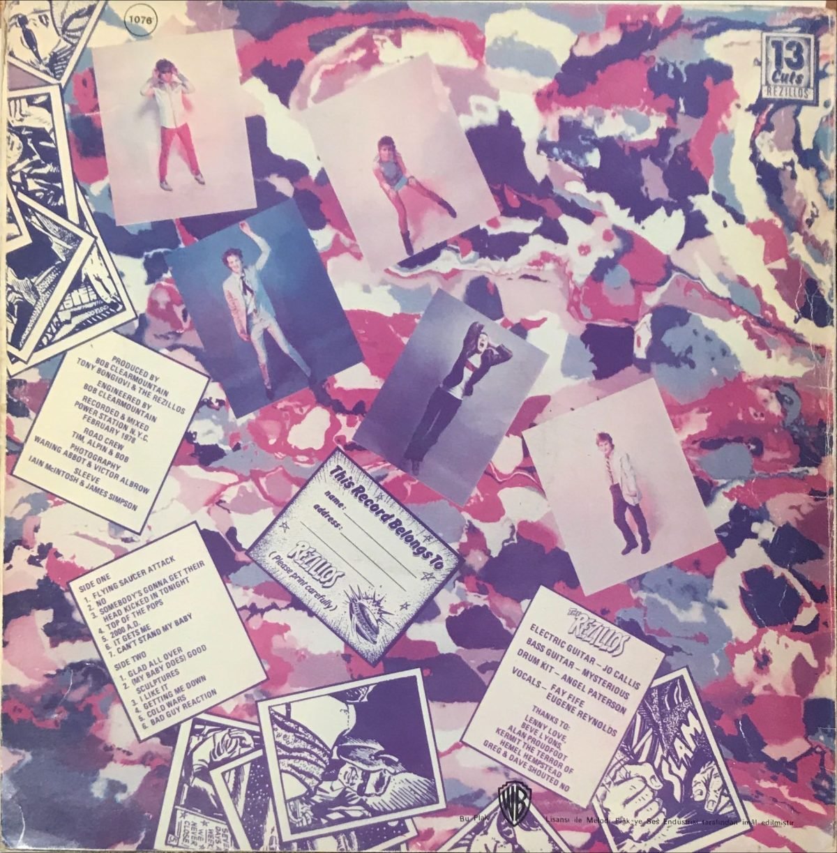The Rezillos – Can't Stand The Rezillos LP Plak - Görsel 2