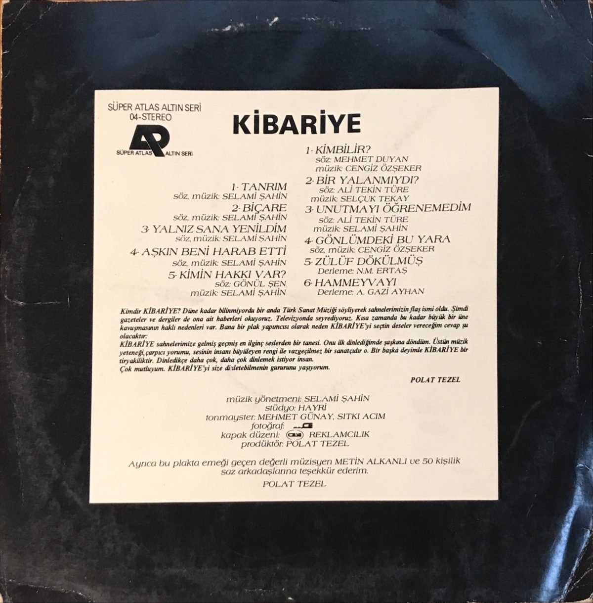 Kibariye LP Plak - Görsel 2