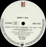 Simply Red – Money's Too Tight (To Mention) (The Cutback Mix) 12'' Maxi Single Plak - Görsel 4