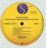 Talking Heads – More Songs About Buildings And Food LP Plak - Görsel 3