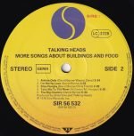 Talking Heads – More Songs About Buildings And Food LP Plak - Görsel 4
