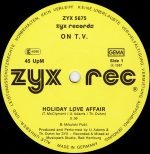On T.V. – Holiday Love Affair 12'' Maxi Single Plak - Görsel 2