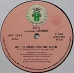 501's Featuring Desiree – Let The Night Take The Blame 12'' Maxi Single Plak - Görsel 2