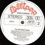 Claudja Barry – The Girl Most Likely LP Plak - Görsel 4
