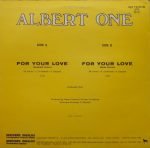 Albert One – For Your Love 12'' Maxi Single Plak - Görsel 3
