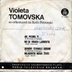 Violeta Tomovska – Ah, Pesno, Ti... 45lik Plak EP - Görsel 2