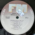 Sarah Vaughan With Milton Nascimento – Brazilian Romance LP Plak - Görsel 4