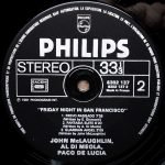 Al Di Meola / John McLaughlin / Paco De Lucía – Friday Night In San Francisco LP Plak - Görsel 4