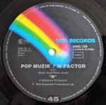 M – Pop Muzik / M Factor (Special Disco-Version) 12'' Maxi Single Plak - Görsel 3