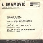 Zaim Imamović – Zadnja Sjeta 45lik Plak EP - Görsel 2