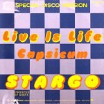 Stargo – Live Is Life / Capsicum 12'' Maxi Single Plak - Görsel 2