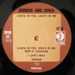 Giorgio And Chris – Love's In You, Love's In Me LP Plak - Görsel 3