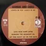 Giorgio And Chris – Love's In You, Love's In Me LP Plak - Görsel 4