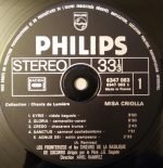 Ariel Ramirez – Misa Criolla Messe Et Chants Religieux D'Inspiration Folklorique Argentine LP Plak - Görsel 3